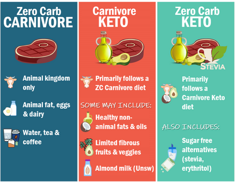 Illustration of ketovore foods and principles