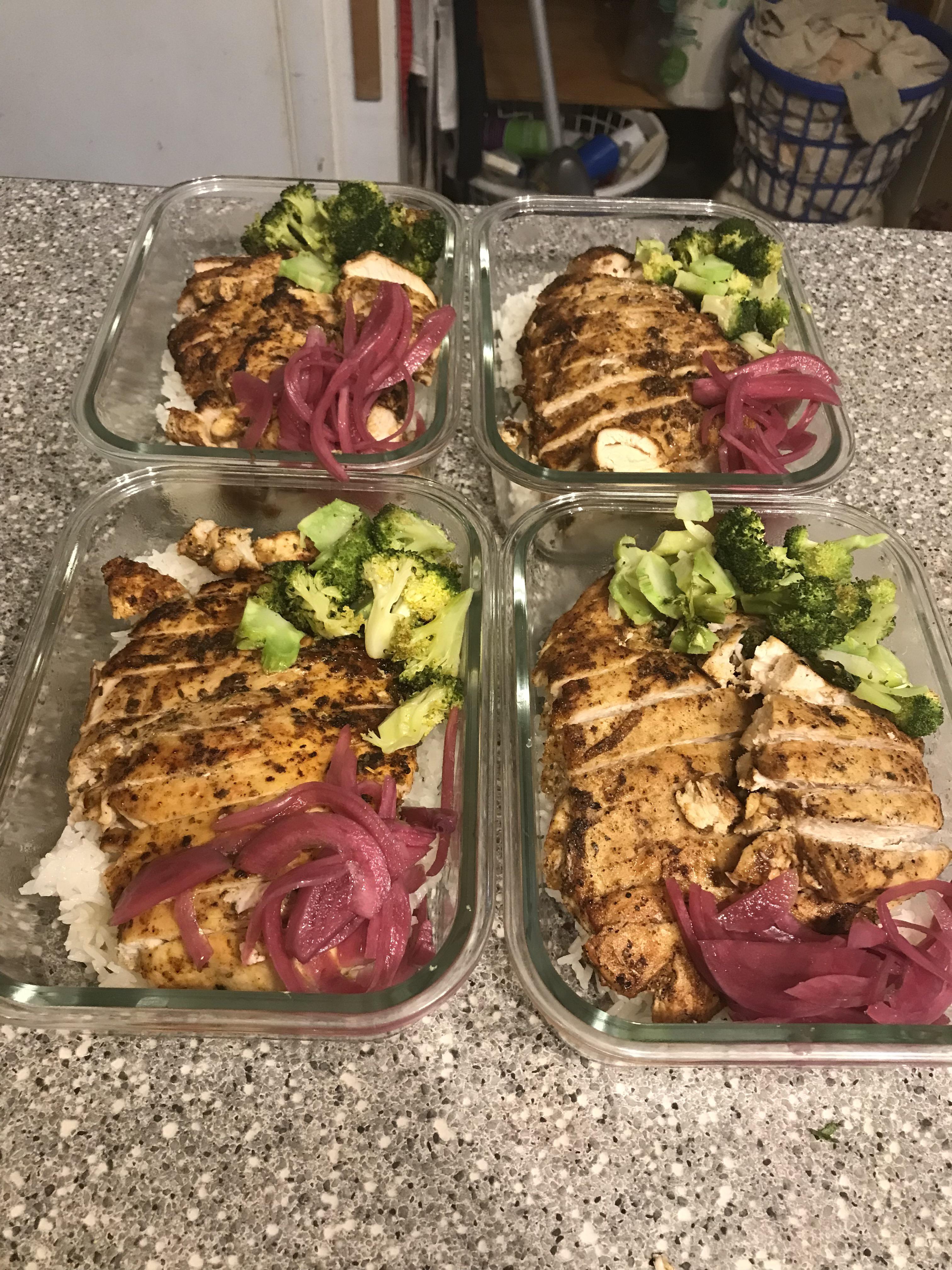 Healthy Chicken and Rice Meal